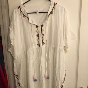 Aztec detailed dress with POCKETS